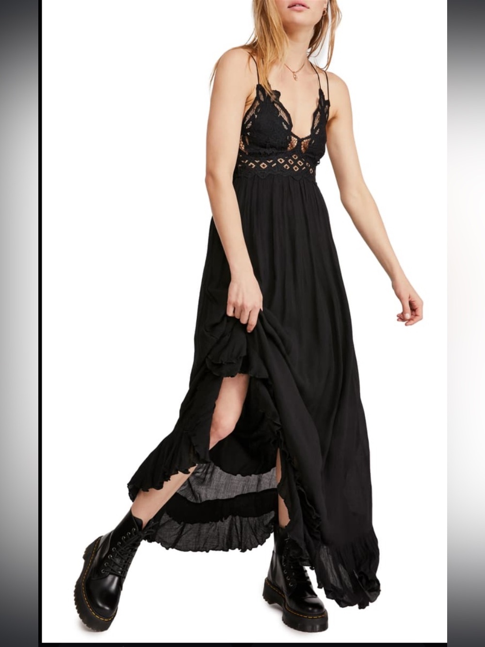 Free People Adella Maxi Slip Dress